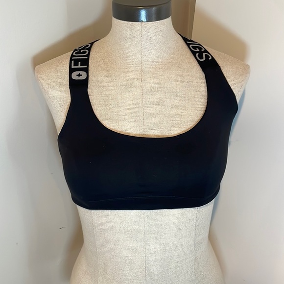 Figs performance Underscrub Black Sports Bra Small - Picture 2 of 5